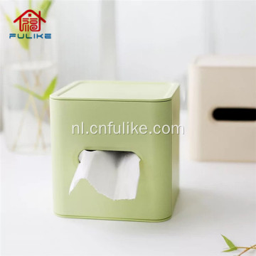 Eco-vriendelijke bamboevezel Tissue Box servethouder